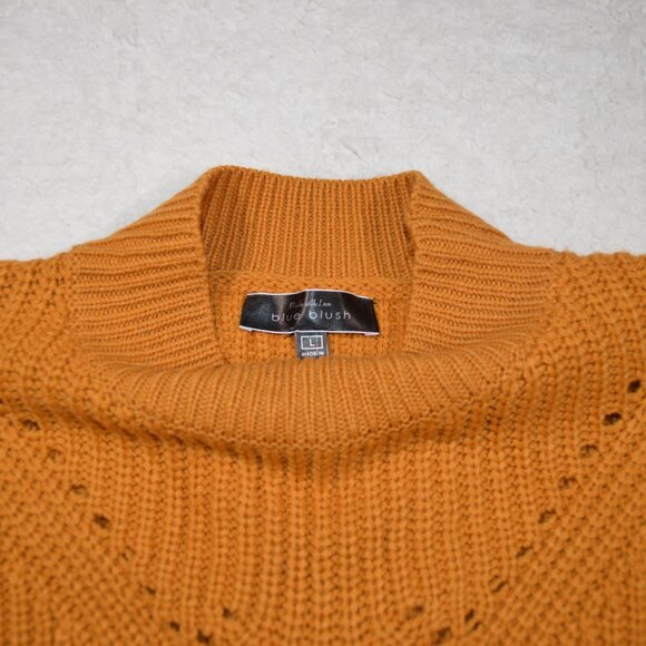 Dolls Kill orange sweater textured knit with corseted back detail L - Picture 8 of 9